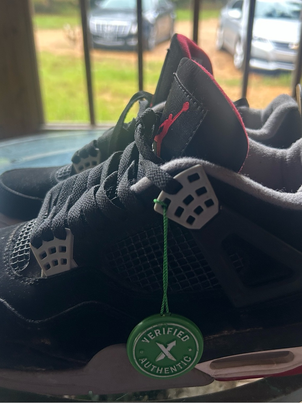 Jordan Black and Red Men's Sneakers